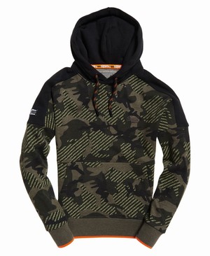 Superdry Orange Label Urban Férfi Kapucnis Pulóver Khaki/Camo | PKOFB0628